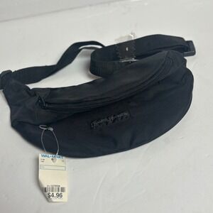 Vintage Eastsport Fanny Pack Black Canvas Waist Bag Adjustable Strap NWT 90s Y2K